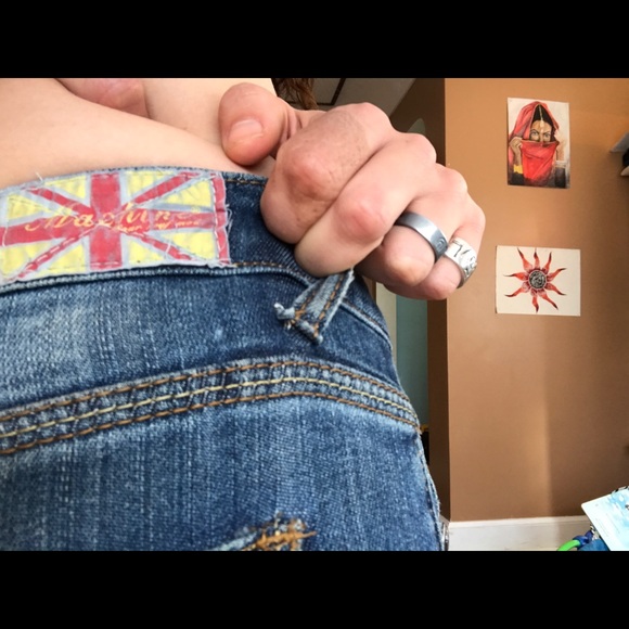 MACHINE distressed low-rise 👖 - Picture 8 of 12